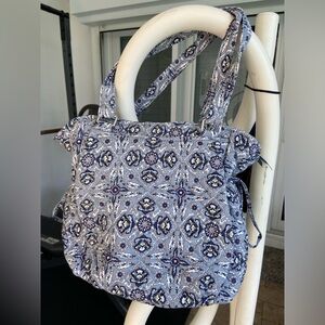 Vera Bradley tote handbag, blues, EUC, never actually used it